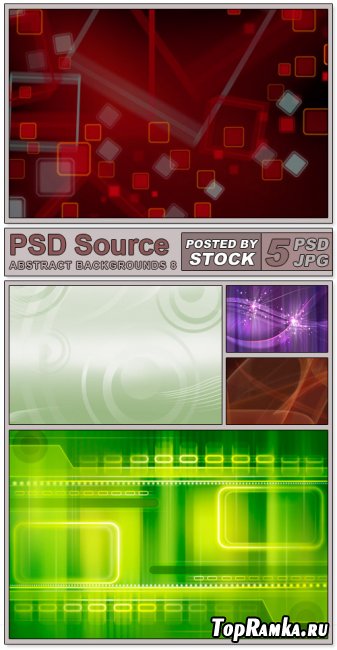Layered PSD Files - Abstract backgrounds 8