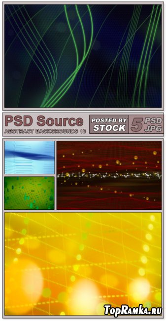 Layered PSD Files - Abstract backgrounds 18
