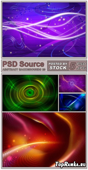 Layered PSD Files - Abstract backgrounds 20