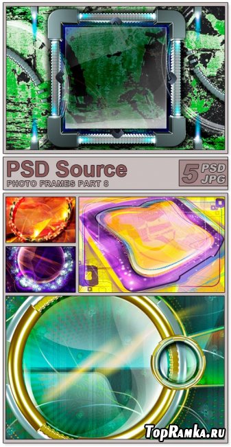 Layered PSD Files - Photo frames 8