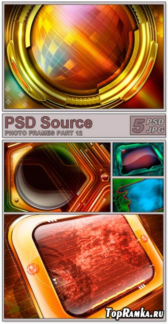 Layered PSD Files - Photo frames 12
