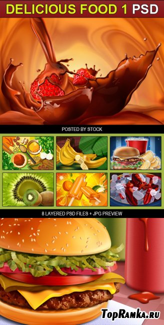PSD Source - Delicious food 1