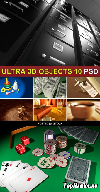 PSD Source - Ultra 3d objects 10