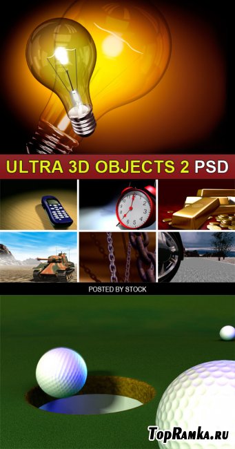 PSD Source - Ultra 3d objects 2