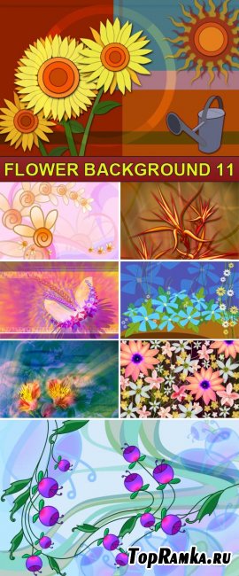 PSD Source - Flower background 11