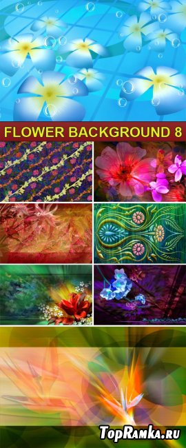 PSD Source - Flower background 8