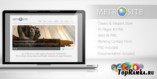 ThemeForest Metrosite - Classic Business Template RETAIL