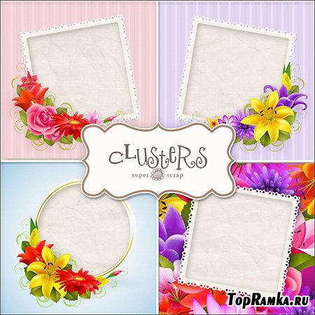 - - Custer Flower Frames Kit