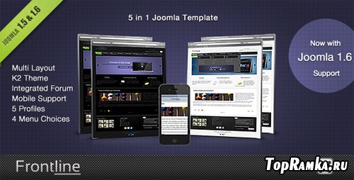 ThemeForest - Frontline - A Clean Professional Joomla Template