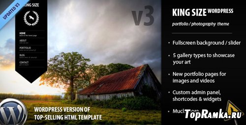 ThemeForest - King Size - fullscreen background WordPress theme v.3