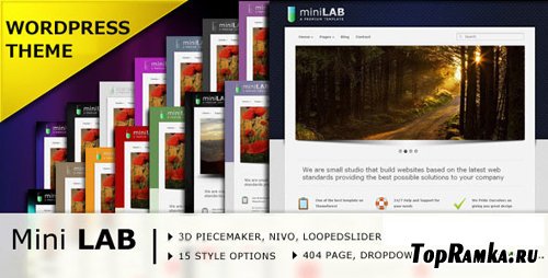 Mini Lab - Premium Wordpress Theme 15 in 1 for Wordpress