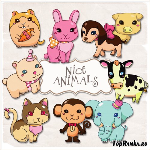 Scrap-kit - Nice Animals #3