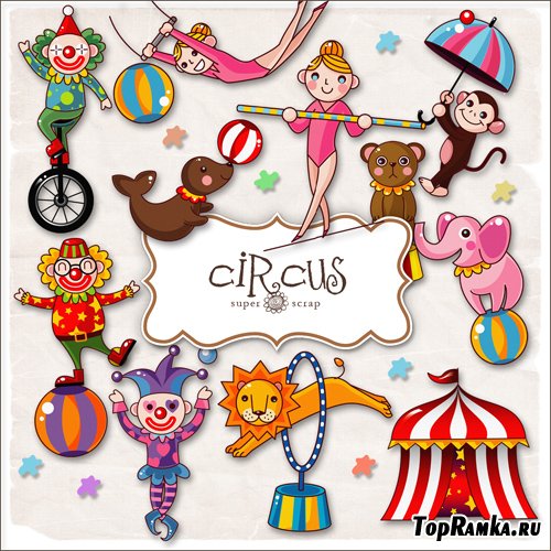 Scrap-kit - Circus Illustrations