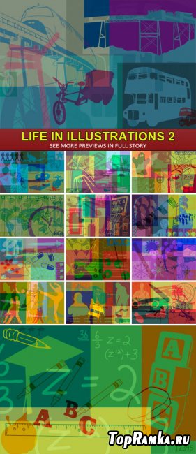 PSD Sources - Life in illustrations 2