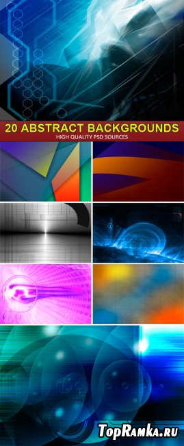 PSD Sources - 20 Abstract backgrounds