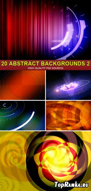 PSD Sources - 20 Abstract backgrounds 2