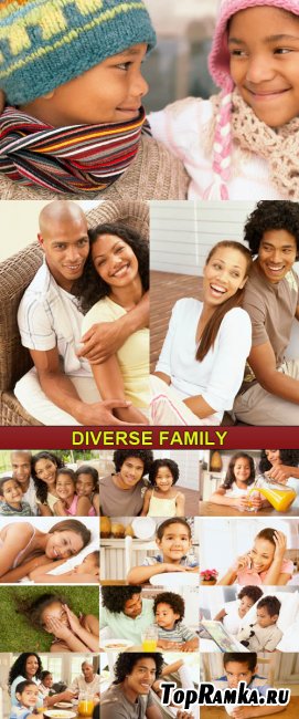 Stock Photo - Diverse Family