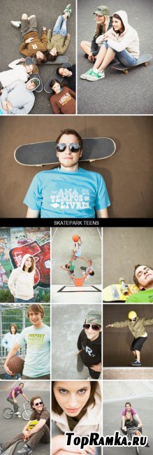 Stock Images - Skatepark Teens