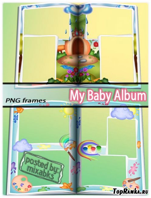   | Baby Album Pages (PNG frames)