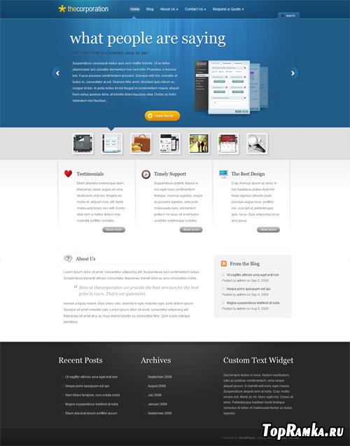 The Corporation v2.4 ElegantThemes WordPress Theme