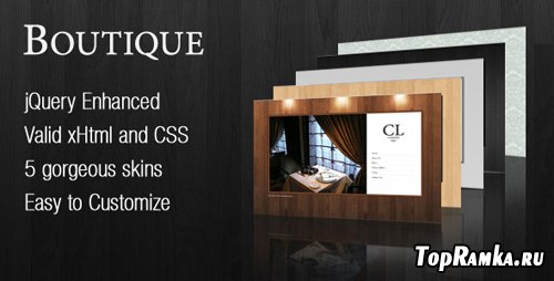 Boutique - ThemeForest Single Page Flash like Business Website - RETAIL