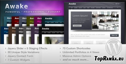 Awake 1.3 - ThemeForest Powerful Professional WordPress Theme