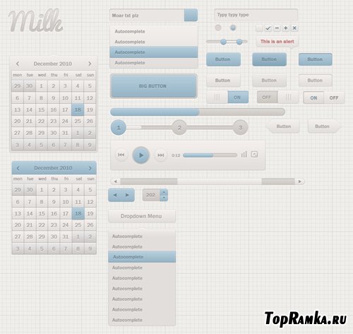 FREE Milk UI Kit