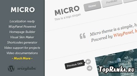 wizylabs - Micro - Highly Customizable WordPress Theme v1.0.1