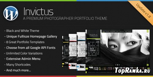 Themeforest - Invictus - A Premium Photographer Portfolio Theme