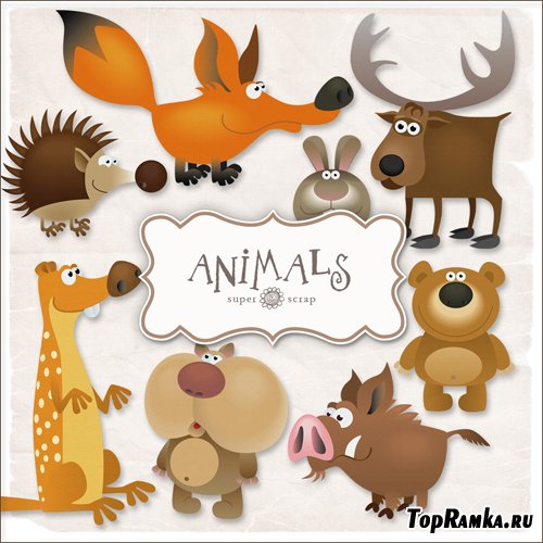 Scrap-kit - Animals Illustrations #1