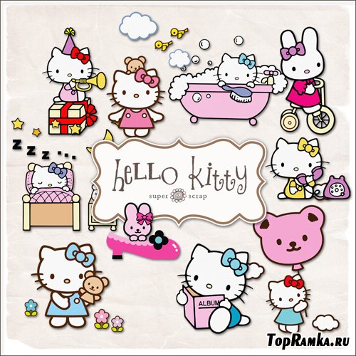 Scrap-kit - Hello Kitty