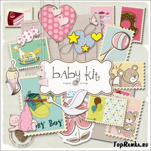 Scrap-kit - For Baby