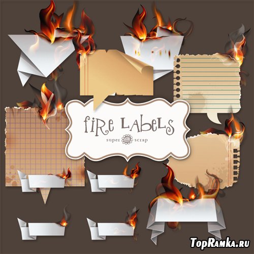 Scrap-kit - Fire Labels