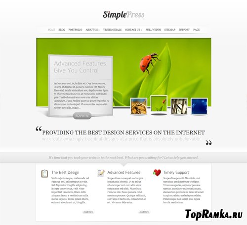 SimplePress v 3.0 ElegantThemes WordPress Theme