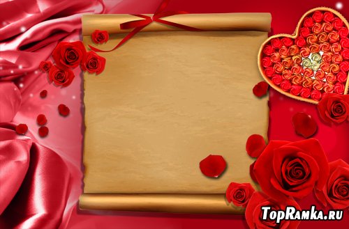 Romantic psd template - Letter