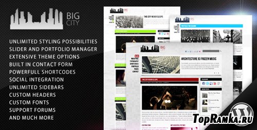 Themeforest Big City - Personal and Blog Theme v1.4 for Wordpress 3.x
