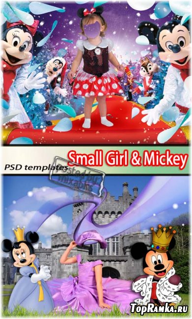    | Small Girls & Mickey (PSD costumes)
