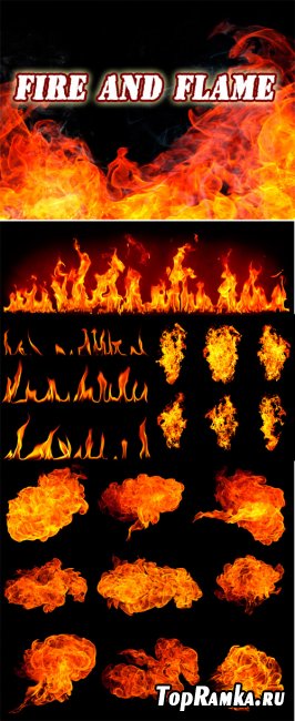 Fire And Flame - Rastr Cliparts