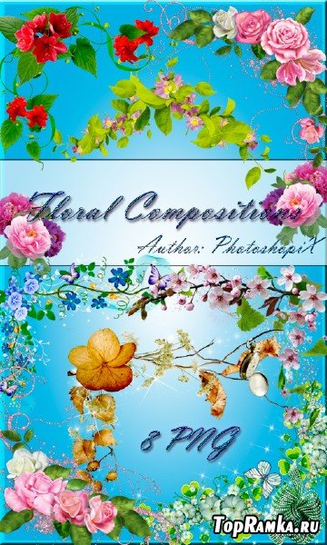    PNG  Floral Compositions