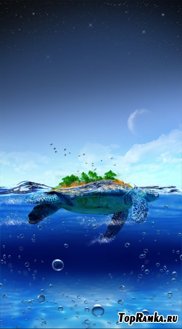 Turtle island Psd