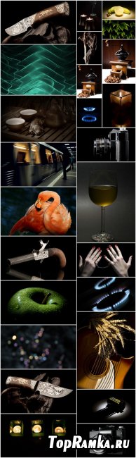 Black Backgrounds - Objects on a dark background
