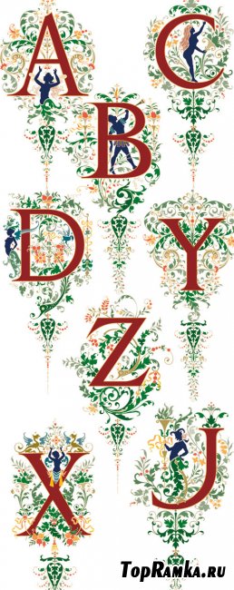 Decorative Alphabet Vector