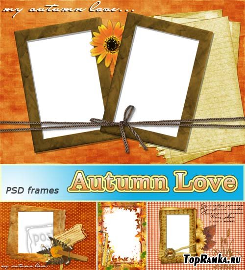   | Autumn Love (psd frames)