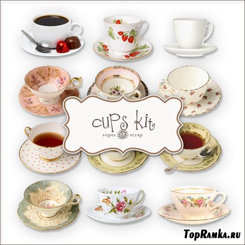 Scrap-kit - Tea Cups