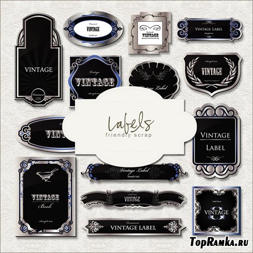 Scrap-kit - Black Labels