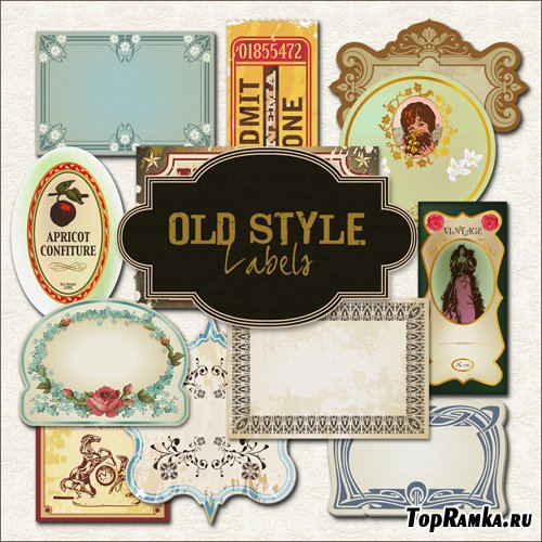 Scrap-kit - Old Style Labels #1