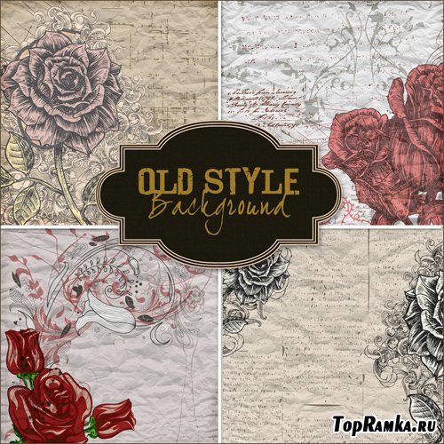 Textures - Old Style Roses Backgrounds