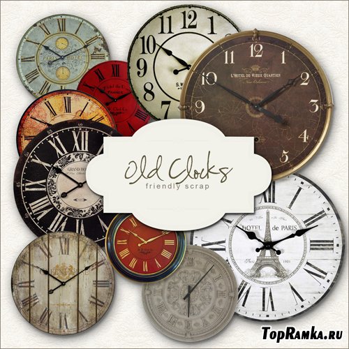 Scrap-kit - Old Clocks