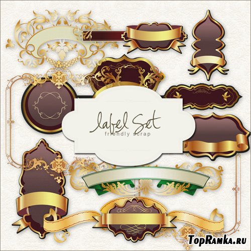 Scrap-kit - Gold Labels #1