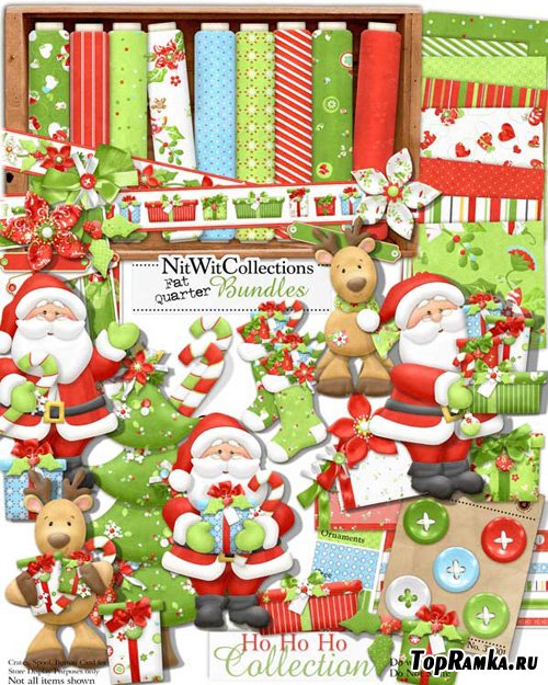 Scrap-set - Ho Ho Ho Collection by Nitwit